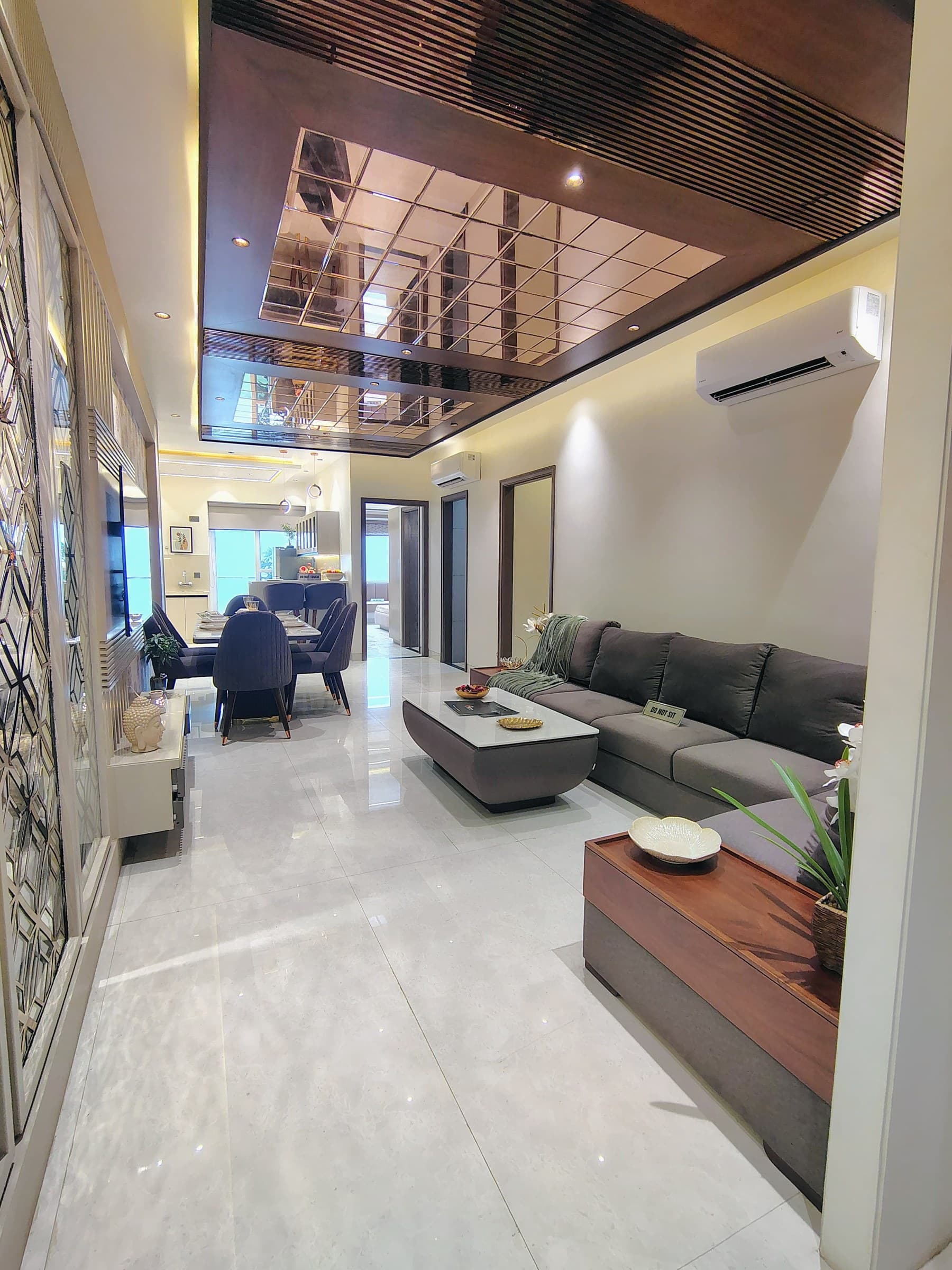 Spectrum 21 model apartment living lounge